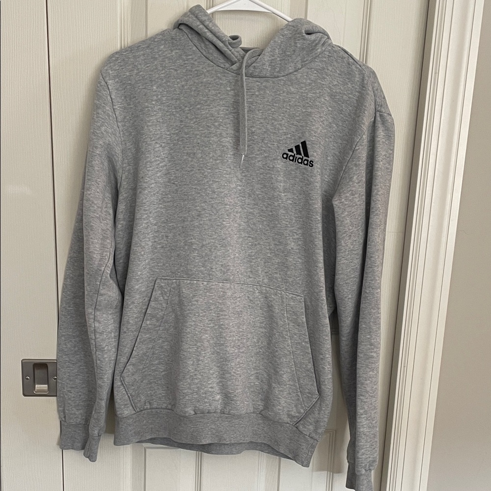 Adidas Heather Gray Pullover Hoodie